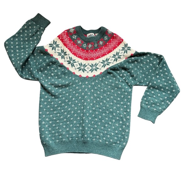 Vintage Northern Reflections Fair Isle Sweater Nordic  Christmas Unisex - Picture 2 of 10